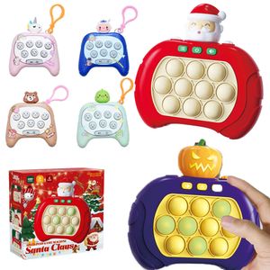 Weihnachten Halloween Memory Kinderspielzeug Konsole Leuchtendes elektronisches Kinder-Pop-Spielzeug für neues Mini-Speed-Fast-Quick-Push-Spiel