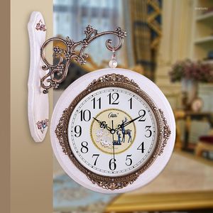 Väggklockor Creative Silent Quartz Mechanism Clock Hanging Nordic Hall Office Room Decorations Kitchen Horloge Digital