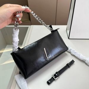 23 Borsa firmata Yss borsa a catena con personalità della moda di alta qualità in pelle, borsa baguette con ottima tenuta