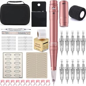 Máquinas de remoção de tatuagem Kits de máquinas profissionais PMU Pen Microblading Sobrancelhas Lip Cartucho Agulhas Maquiagem Permanente Body Art Supplies 231123