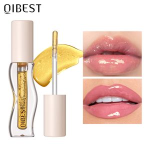 QIBEST Lipgloss, feuchtigkeitsspendender Lip Plumper Gloss, universelles Lippenöl, langlebig, sexy Lipgloss, koreanisches Make-up, Lippenglasur, Kosmetik