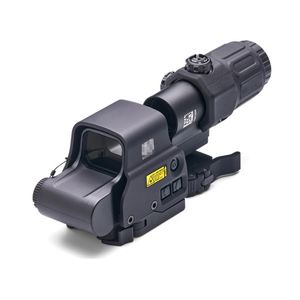 Tactical Rifle Scope Combo - HHS I&II 558 Holographic Sight with G33 3X Magnifier, Red/Green Dot, STS Side Mount