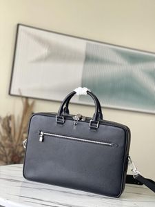 デザイナーラグジュアリーPDB MM NM Porto Documan Bag Taiga Noir M33441ハンドショルダーバッグ2wayビジネスバッグ7Aベスト品質