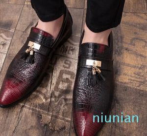 fashion sexy men dress shoes high quality tassel Used for Wedding Homecoming Prom