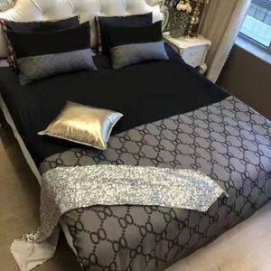 Yatak takımları tam 4pcs unisex yatak odası yorgan setleri lüks tekstil yatak sayfası yastık kılıfları yorgan kapağı yıkanabilir tasarımcı yatak setleri kraliçe modern jf017 b23