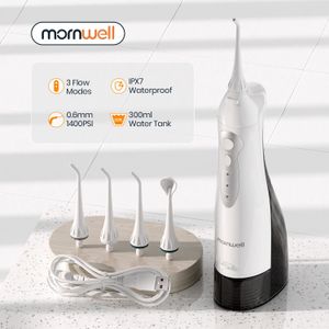 Outro Irrigador de Higiene Oral USB Recarregável Água Flosser Portátil Dental Jet 300ML Tanque Impermeável Dentes Cleaner 231123