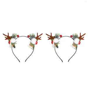 Makeup Sponges Xmas Headband Christmas Fairy Lightweight Comfortable Reindeer Hair Hoop For Party Cosplay