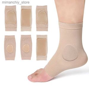 Ankle Support 2 Pcs/Pair Anti Fatigue Foot Seve Elastic Gel Foot Seve Ankt Protective Gear Sports Ank Brace Compression Socks Q231124