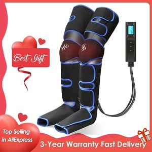 Leg Massagers 360 Foot air pressure leg massager promotes blood circulation body muscle relaxation lymphatic drainage device 2023 230422