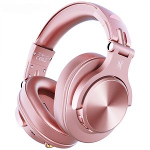 Oneodio A70 Wireless Headphones Sport Bluetooth 5.2 Earphone Over Ear Handsfree Headset With Microphone For Phone Rose Gold