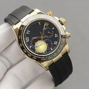 Orologio meccanico con cinturino in acciaio 904l impermeabile a sei aghi con calendario perpetuo da uomo di fascia alta 3a del designer economico