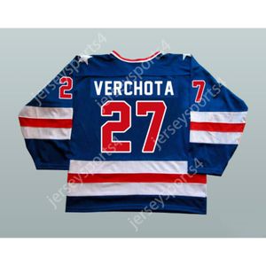 Custom PHIL VERCHOTA 1980 MIRACLE ON ICE TEAM USA 27 HOCKEY JERSEY NEW Top Stitched S-M-L-XL-XXL-3XL-4XL-5XL-6XL