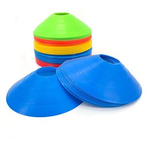 Balls 10Pcs Agility Disc Multi Sport Training Space Cones With Plastic Stand Holder For Soccer Football Ball Game Disc 231123