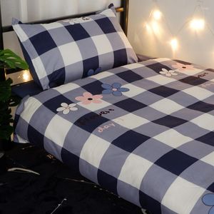 Set di biancheria da letto Set copriletto a pois con reticolo a punto d'onda bianco nero Piumino per bambino adulto Lenzuolo e federa consolatore