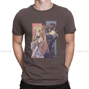 Men's T Shirts Asuna Classic O Neck TShirt Sword Art Online TV Show Fabric Basic Shirt Men Individuality