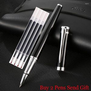 Klassiskt designmärke Full Metal Roller Ballpoint Pen Office Executive Business Men Signature Gift Buy 2 Send