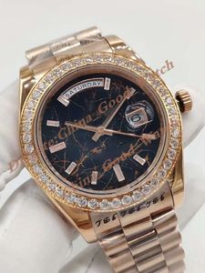 2 Style Mens Watches 228345 diamond bezel Date Men's Watch Automatic Movement 40MM Rose Gold Watch Bracelet Steel Mens Wristpatches