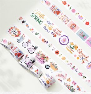 Gift Wrap 5Rolls/Set Spring Gallery Die Cut Washi Tapes School Supplies Journal Collage Material DIY Scrapbooking Card Making Sticker