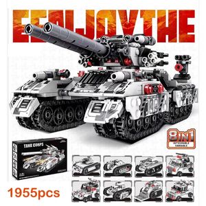 Soldier 2024 WW2 Military Vehicle Tank 8in1 Airplane Truck Model Building Blocks DIY Bricks Kids Construction Toys Gifts for Boys Adult 231124