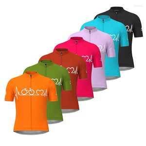 Racingjackor 2023 Summer Short Cycling Jersey Men Mountain Bike Clothing Quick-Dry Mtb Bicycle Shirts Uniform Breattable Ropa Ciclismo