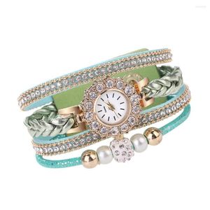 Orologi da polso 2023 orologi da donna di lusso moda vintage orologio da polso al quarzo con diamanti braccialetto da donna gioielli casual Relogio Feminino