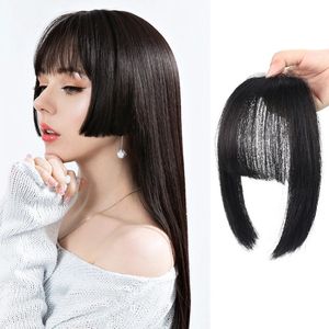 Bangs Beautycode Bangs sentetik düz doğal saçak prenses kesim patlama klips saç uzantılarında kadın saç patlama sahte saçak saç 231123