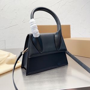 Borsa minimalista a tracolla di design da donna piccola borsa nera con manico superiore in due misure