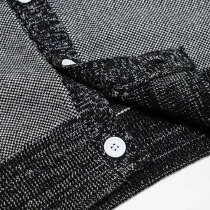 sweater designer fashion Loewees 2023 Autumn and Winter Fashion Brand Luo Yi New Grey Jacquard Knitwear Men's and Women's Heavy Duty Cardigan Casual Sweater