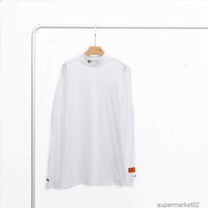 2023 Новая мужская футболка HPS Fashion Brand Черно-белый крана с коротким рукавом с коротким рукавом для мужчин и женских толстов