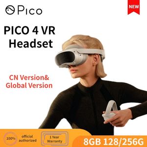 3D -glasögon CN -version Global Pico 4 VR Headset Pico4 Allinone Virtual Reality 4K Display Spela Steam Games 231123