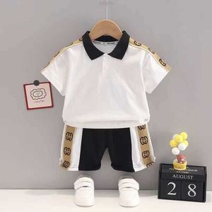 Zestawy odzieży Zestaw ubrania dla dzieci szorty T-shirt Toddler Casual Kids Tracksuit Children Boys Cartoon