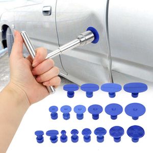 Novo universal carro dent extrator ventosa de plástico para puxar veículo remover amassados abas kit ferramenta reparo de chapa metálica martelo