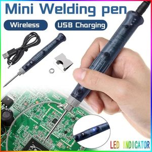 Ny USB Electric Powered Solring Iron Pen 5V Welding Gun Portable Hand Tools Kit Svetsutrustning Elektriska lödstrykjärn