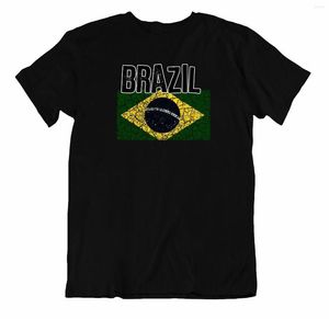Herren T-Shirts Flagge Männer T-Shirt Brasilien Mode Land Souvenir Geschenk Tee Stolz Logo