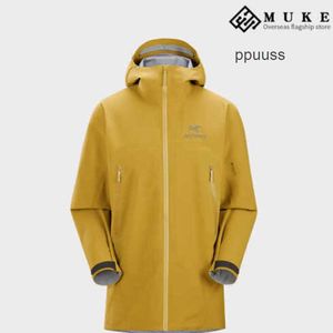 Uomo Giacche Cappotti Designer Arcterys Felpa con cappuccio Jakets Lungo Gore-tex Impermeabile Da uomo Daze/Confused Giallo WN-6NJ6