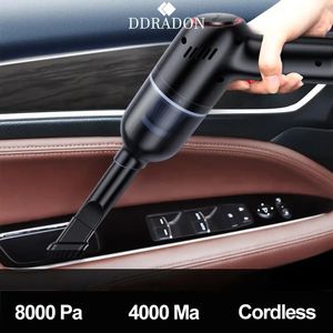 Vacuums 8000Pa Wireless Car Vacuum Cleaner Cordless Handheld Auto Vacuum Home Car Dual Use Mini Vacuum Cleaner With Built-in Battrery 231123