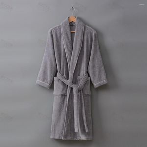 Damska odzież sutowa damskie szlafroki Mężczyźni gęste ciepły ręcznik plus szlafrok w kąpieli Kimono Winter Peignoir Suknia Druhady druhny szlafroki
