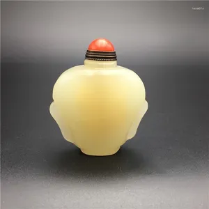 Flaskor kinesiska jade handskårna snusflaskhantverk