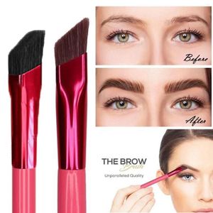 Make-up-Pinsel Fab Eyebrows 2PC Augenbrauenpinsel Multifunktions-Concealer abgewinkelte Spitzenfront