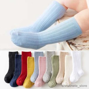 Çocuklar Bebek kız bebek erkek erkek pamuk çorapları el dikişli çocuklar diz yüksek çoraplar düz İspanyol tarzı yürümeye başlayan çocuk yenidoğan çorap 0-4 yıldır