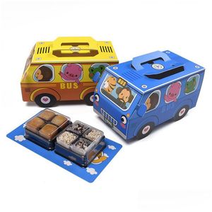 Present Wrap Bus Box Party Favor Bag Car Candy Cupcake Boxes Birthday Event Decorations Pastry CT0227 Drop Delivery Home Garden Festive DHRMB