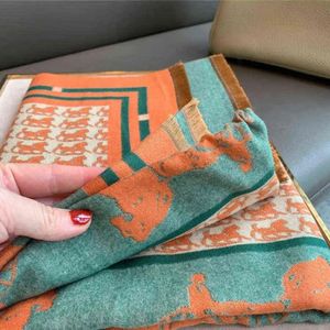 Schals Luxusmarkenschal für Frauen warmer Kaschmirschalhack