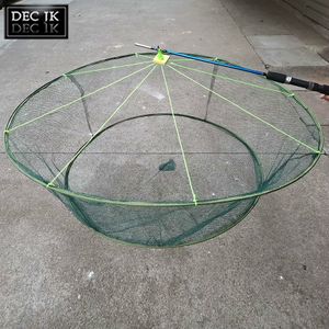 Fisketillbehör Drop Fiske/Landing Net Crayfish/Shrimp Catcher Tank Casting Network Mesh For Fish Eels Trap/Cage Prawn Bait Crab Netting Small 230424