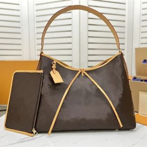 DDesigner Borse di lusso M46197 CARRYALL MM Pelle Marrone Borsa Tote Borsa a spalla donna luis Totes