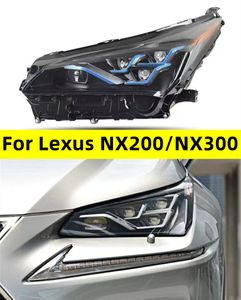 Gruppo faro per Lexus NX200/NX300 20 14-20 20 Faro LED Indicatori di direzione Lente bifocale Fascio abbagliante Luci di marcia Aggiornamento