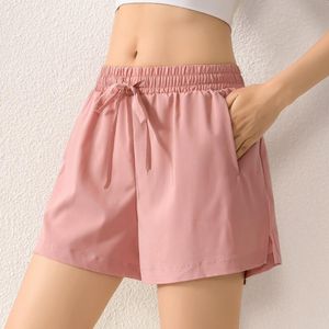 Running Shorts Spring Summer Sports Women Fake Two-piece Fitness Pants Thin Loose Casual Fashion Training Yoga J54