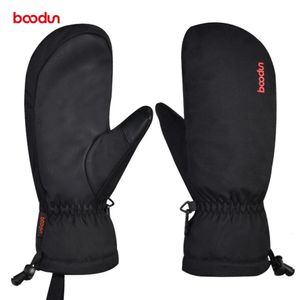 Ski Gloves Boodun Men Women Warm Winter Outdoor Sports Mitten Thickened Cold Weather Windproof Snowboard 231124