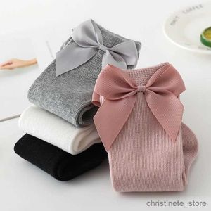 Kids Socks Baby Girls Socks New Toddlers Girl Big Bow Knee High Long Soft Kids Socks Bowknot Cotton 0-5Years Newborn Socks