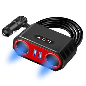 Nuovo DC12V/24V Accendisigari 120W Caricabatteria Per Auto 3.1A Dual USB Carica Rapida Adattatore di Alimentazione del Caricatore per Smartphone macchina fotografica del computer portatile DVR