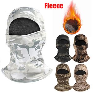 Mode ansikte masker nacke gaiter fleece taktisk kamouflage balaclava full ansiktsmask vinter varm vindtät cykel vandring skidåkning halsduk hatt bandana nacke gaiter 231123